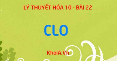 Tính chất vật lý của Clo, Tính chất hóa học của Clo, Cách điều chế và Ứng dụng của Clo - Hóa 10 bài 22